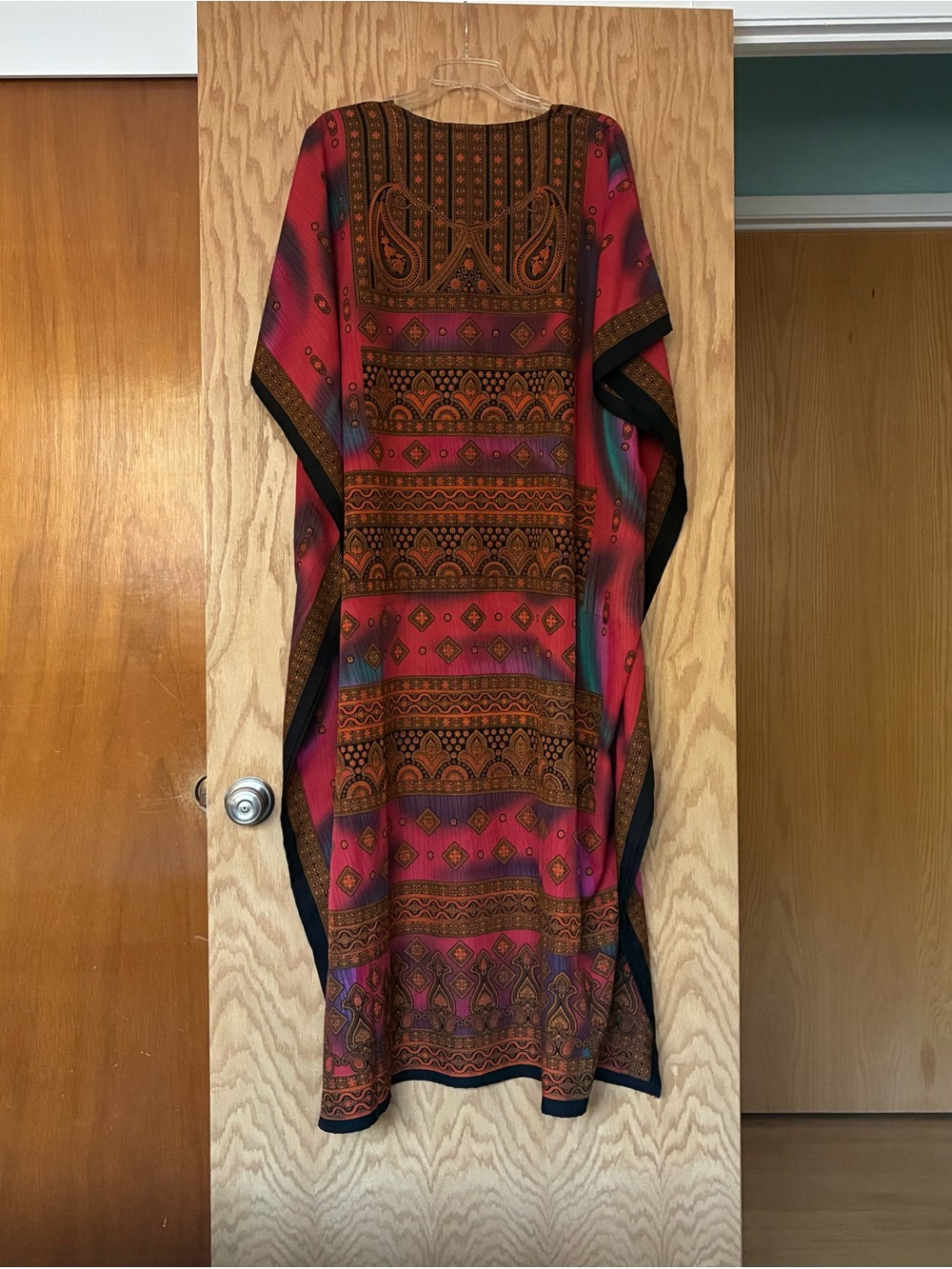 Bohemian Printed Multicolored Kaftan Dress - Picture 2 of 10